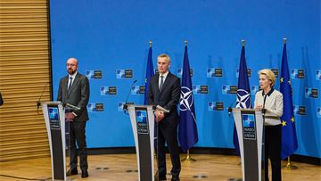 EU and NATO coordinate response to Russia’s invasion of Ukraine