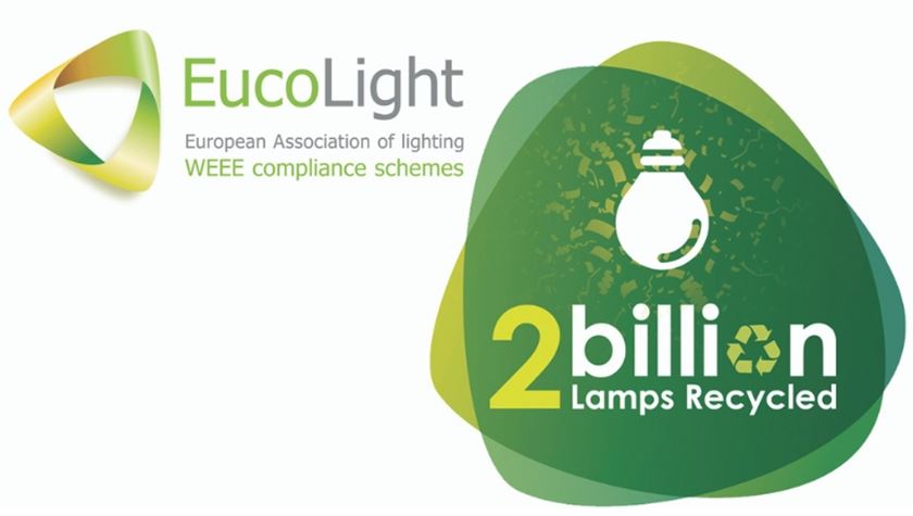 2 billion lamps recycled: European achievement for EucoLight and for the