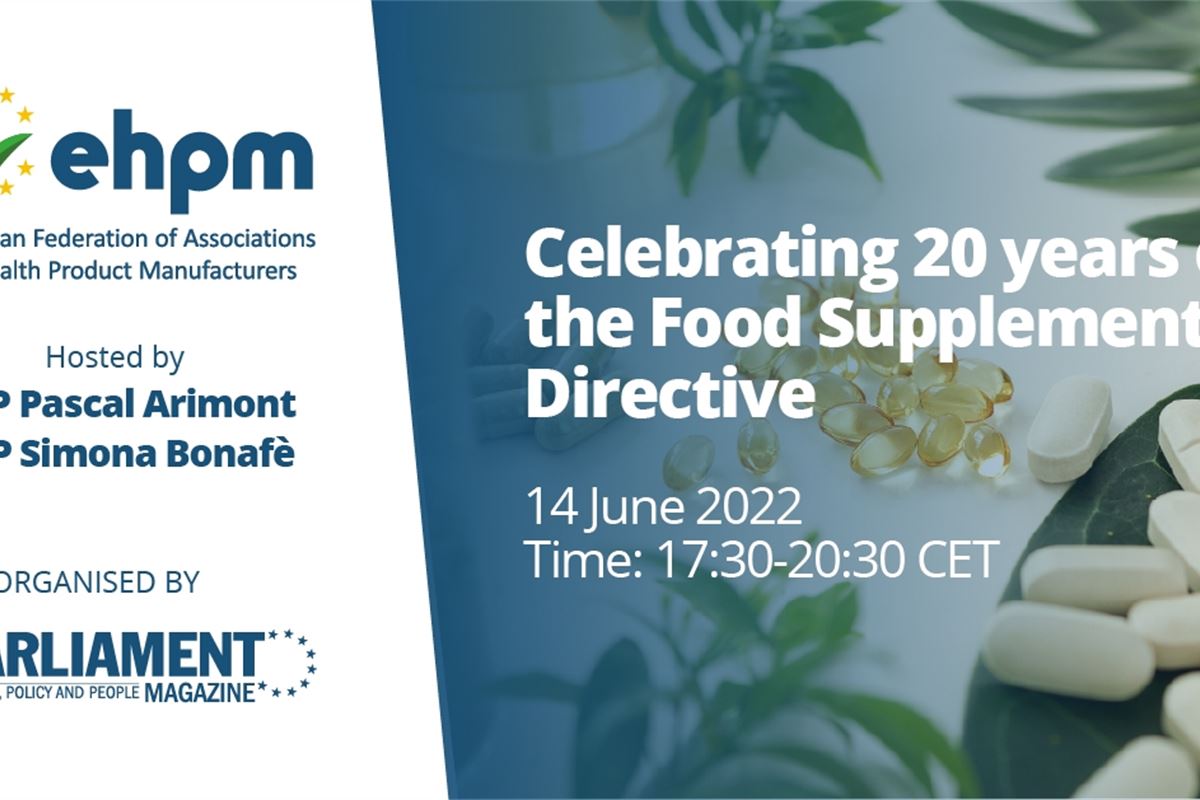 Celebrating 20 years of the Food Supplements Directive