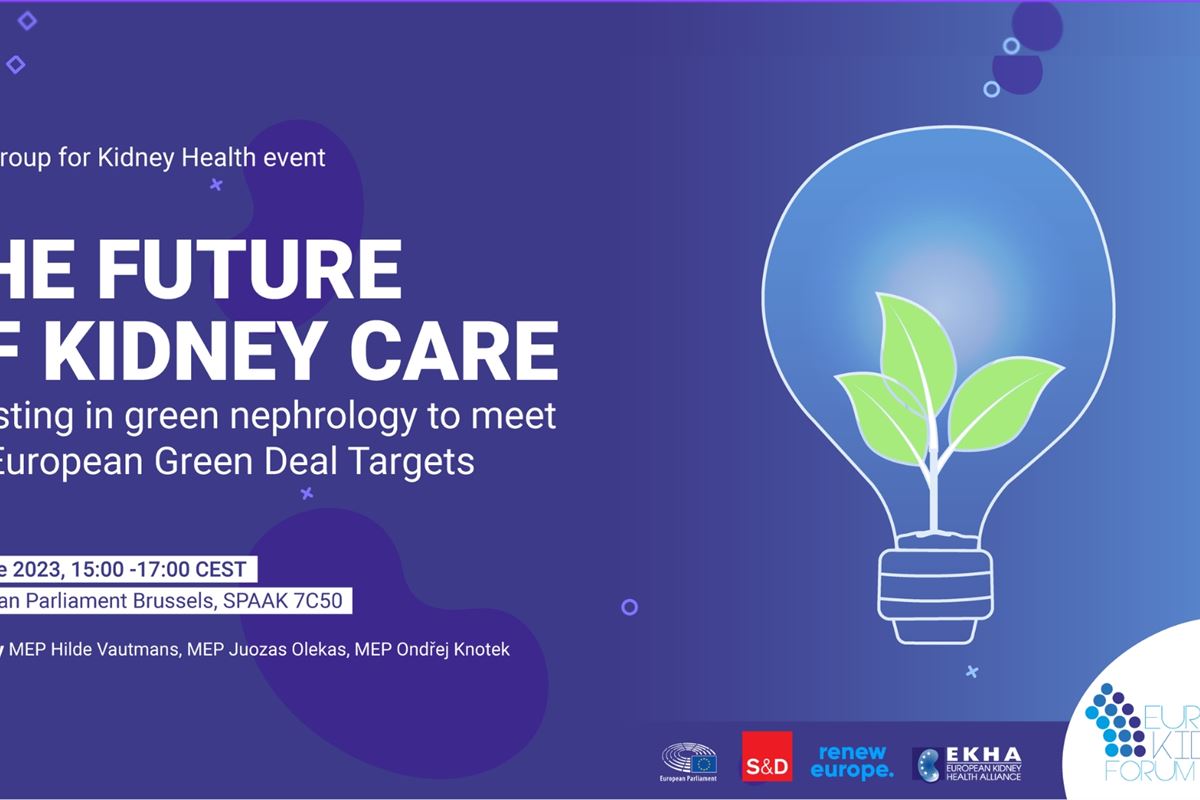 New approaches to kidney care can help Europe meet its Green Deal targets