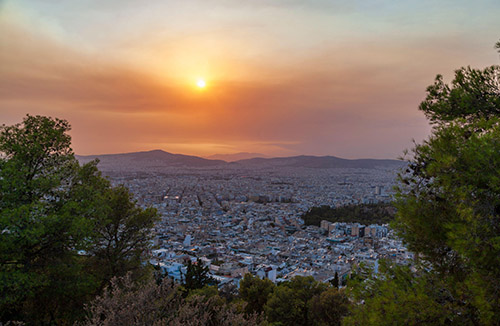 Athens sunset