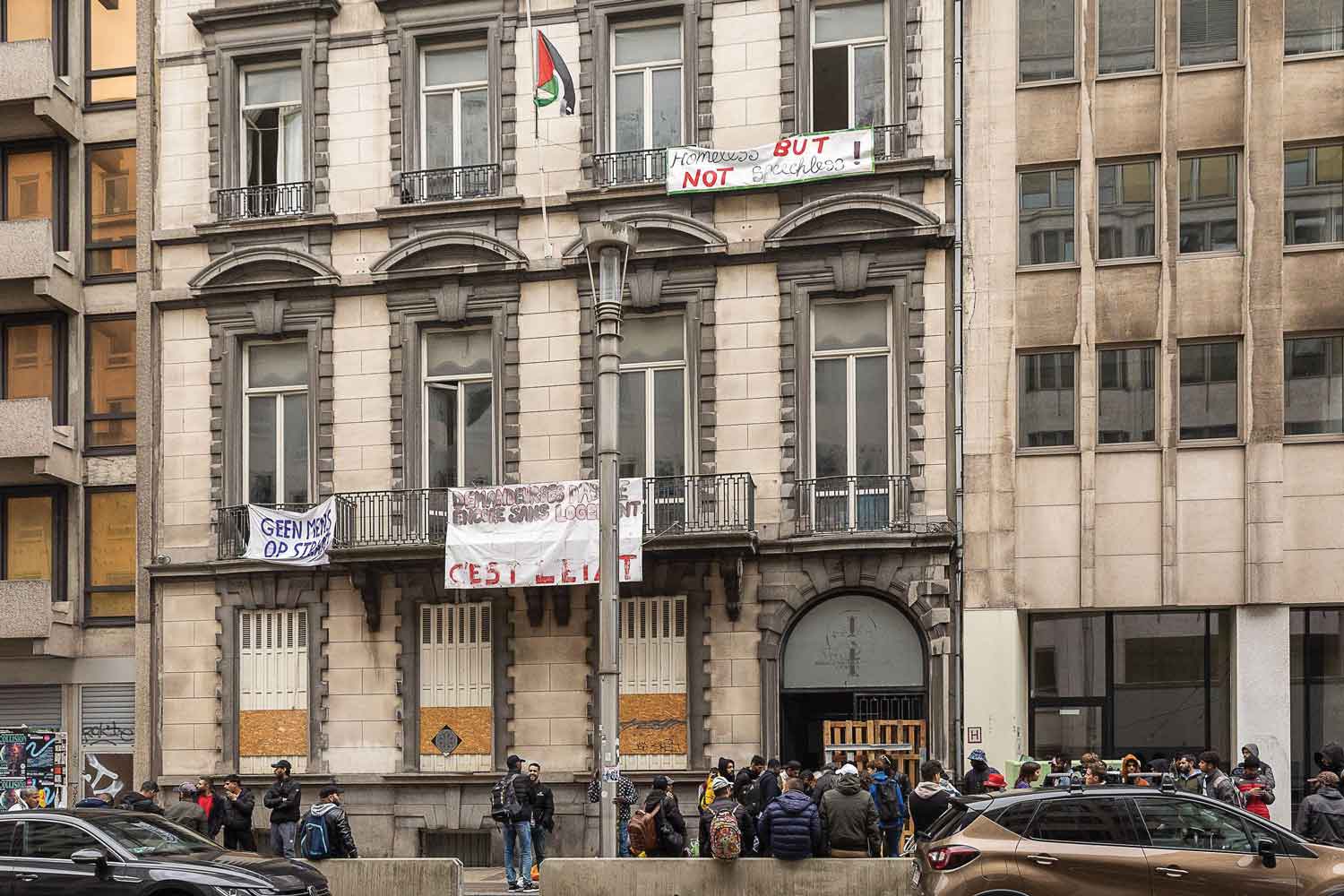 the squat in rue de la loi