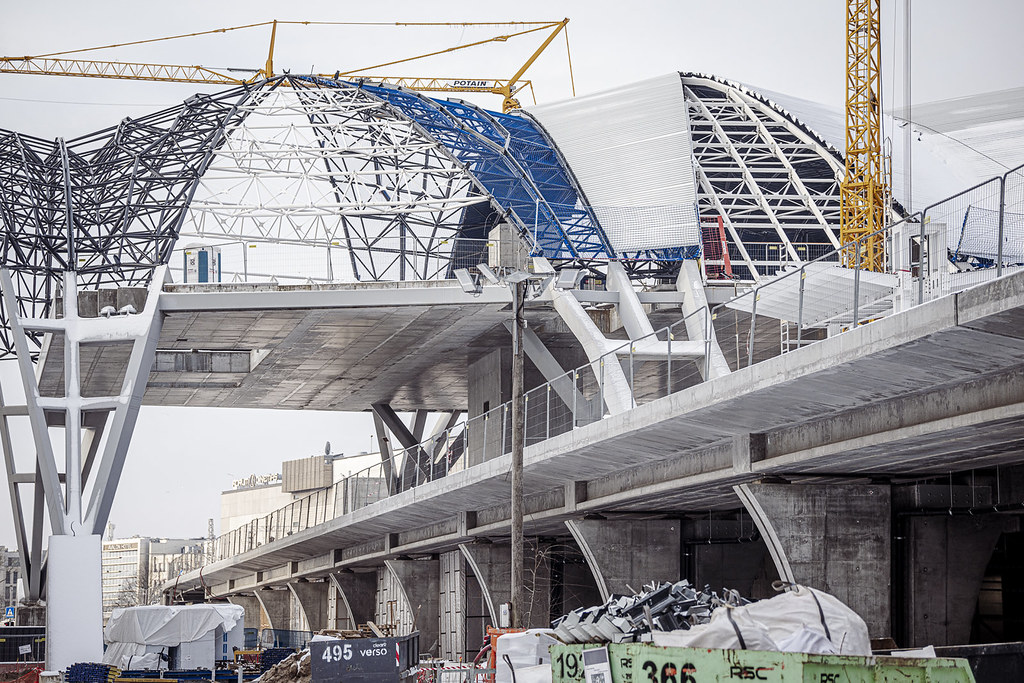 Riga Central Station construction in February 2026. (Rail Baltica)