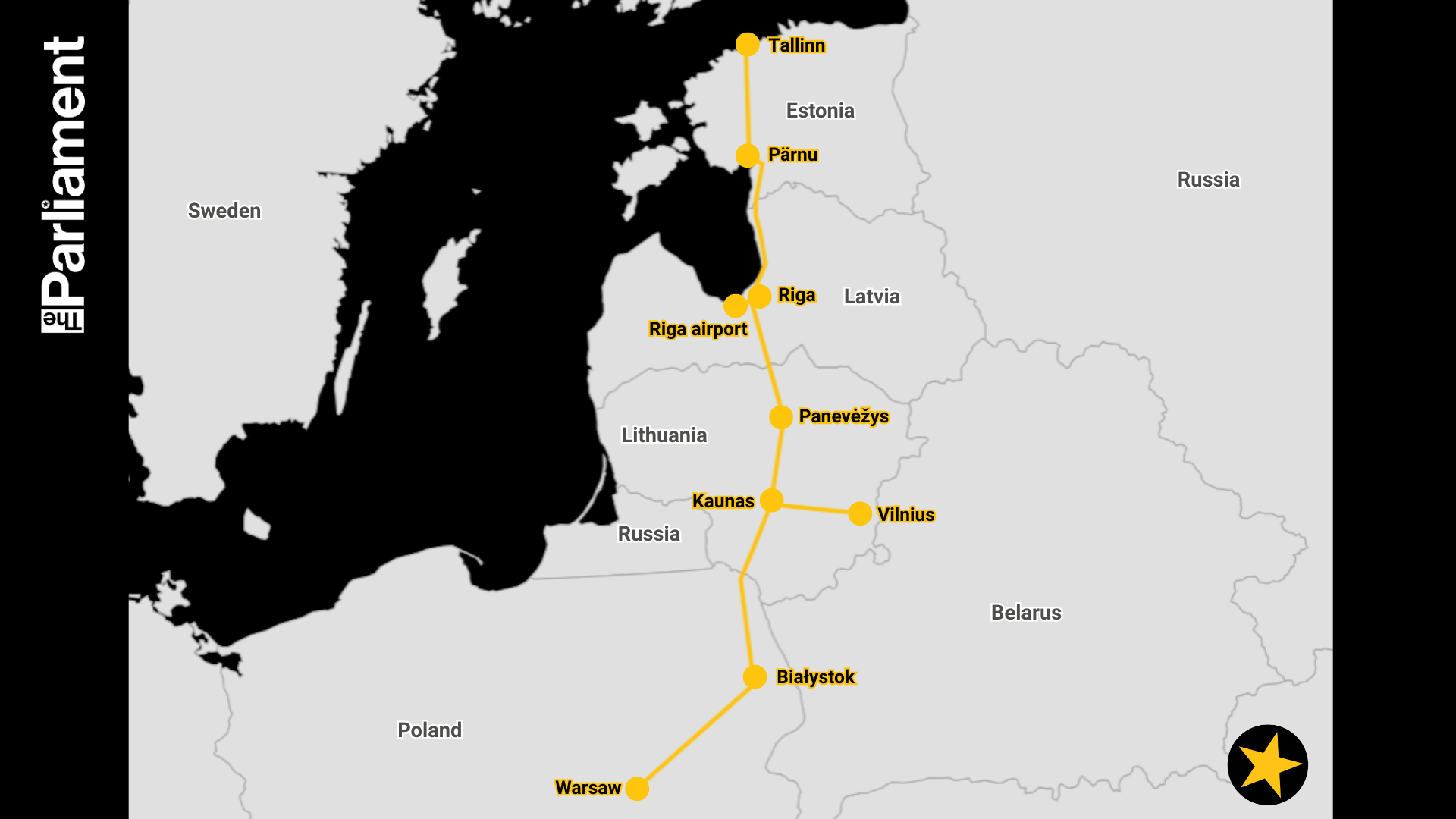 This is Rail Baltica, a project meant to connect Estonia, Latvia and Lithuania to the rest of Europe 